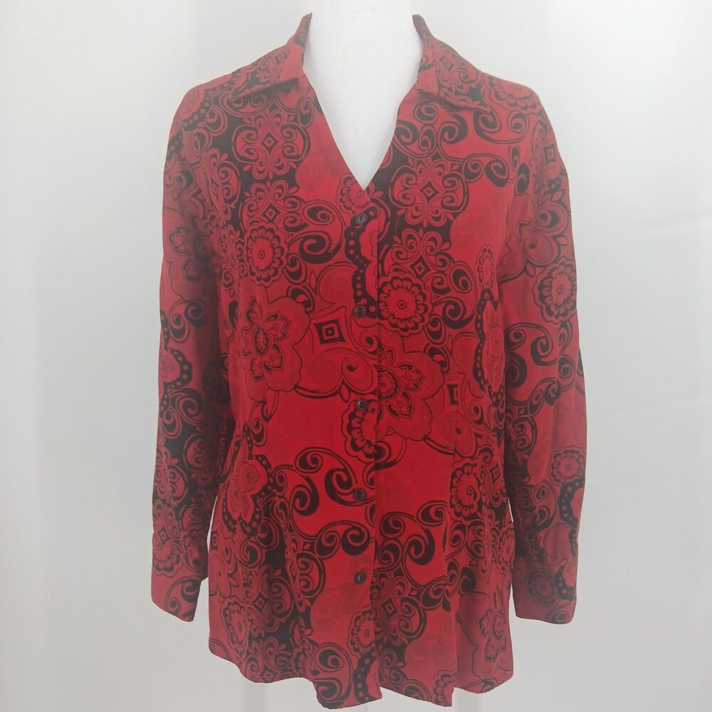 Vintage Tianello Button Up Southwestern Shirt Womens Medium